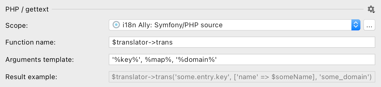 PHP Source Code Preferences screenshot